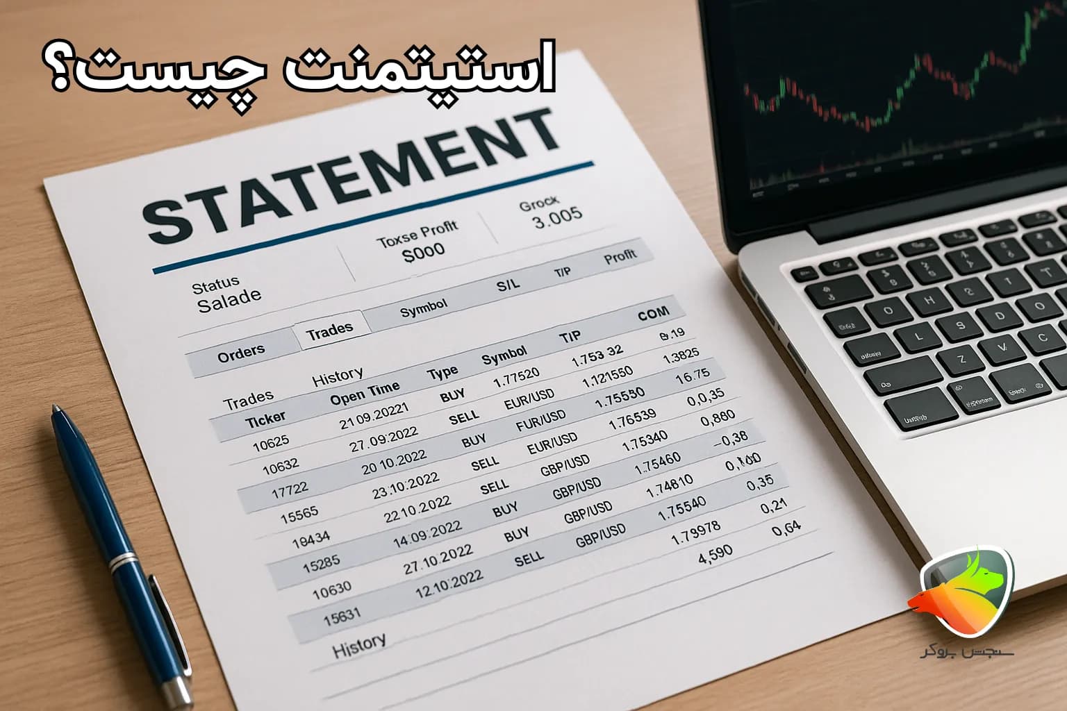 منظور از استیتمنت فارکس(توضیح فاکتورها و معنی استیتمنت)