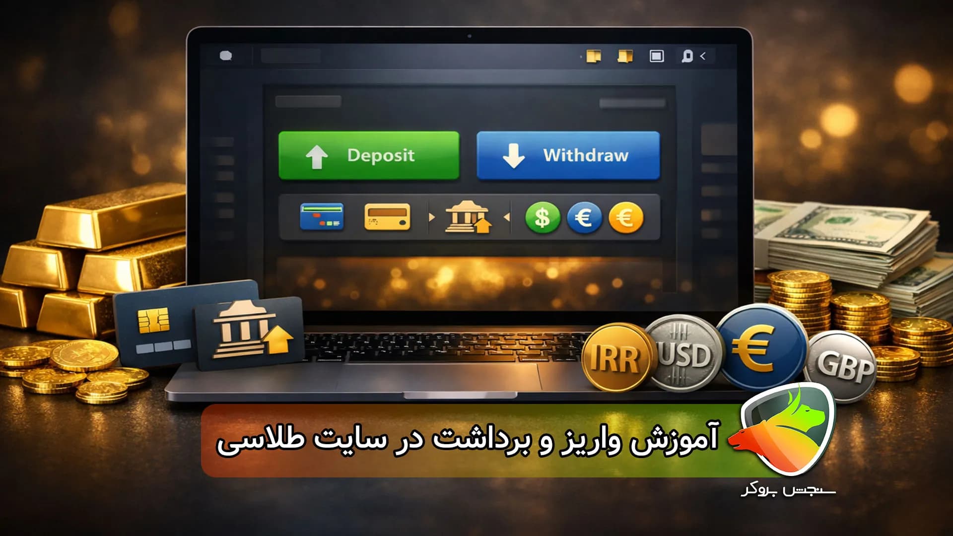 آموزش واریز و برداشت در سایت طلاسی talasea