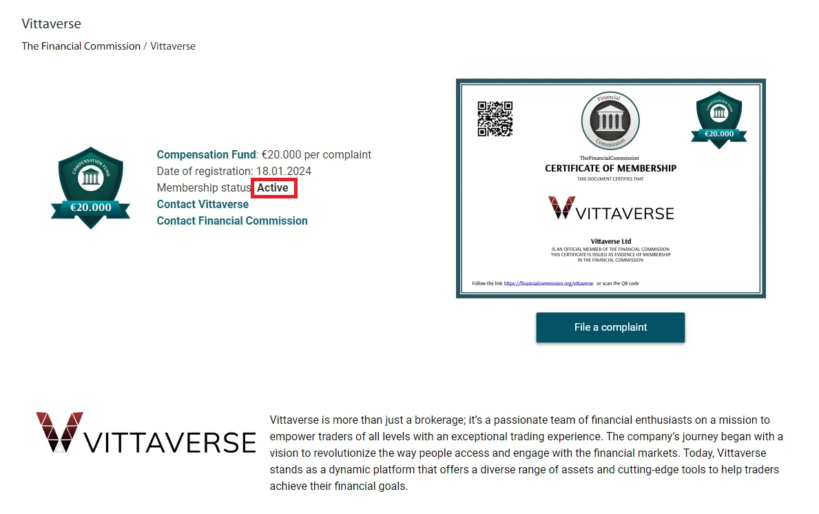 مجوز بروکر ویتاورس