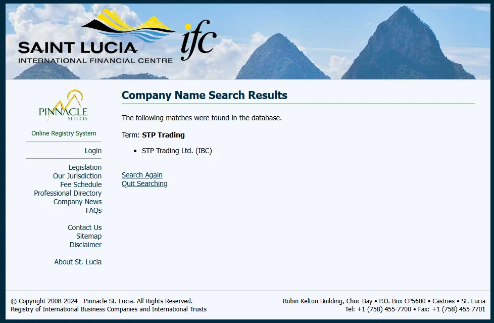 مجوز سنت لوسیا بروکر stp trading