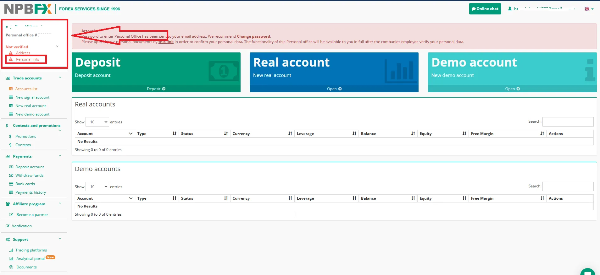 احراز هویت در بروکر ان پی بی اف ایکس