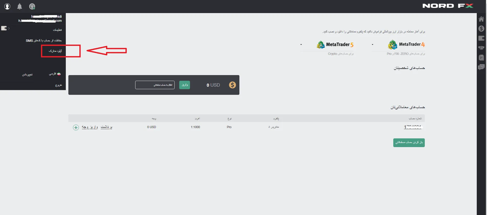 سایت بروکر نورد اف ایکس