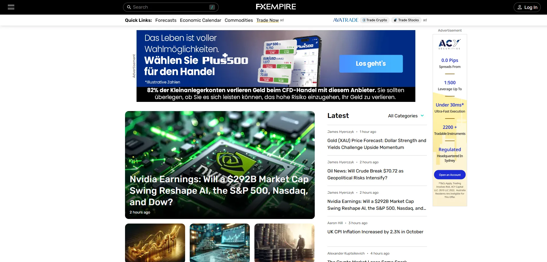 خبر های فارکس در سایت اف ایکس امپایر