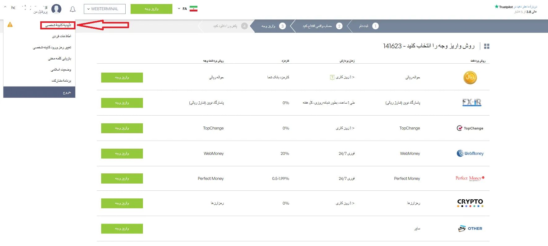 احراز هویت در آی اف سی مارکتس