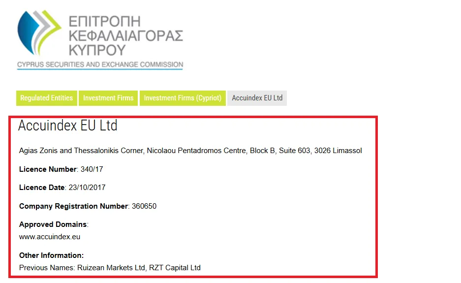 بررسی بروکر اکیو ایندکس و مجوزهاش