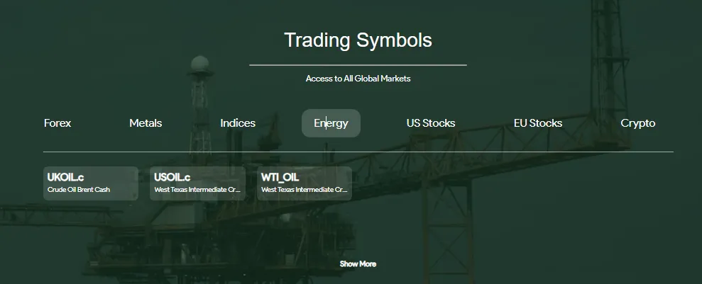 بروکر اوتت و نمادهای قابل معامله