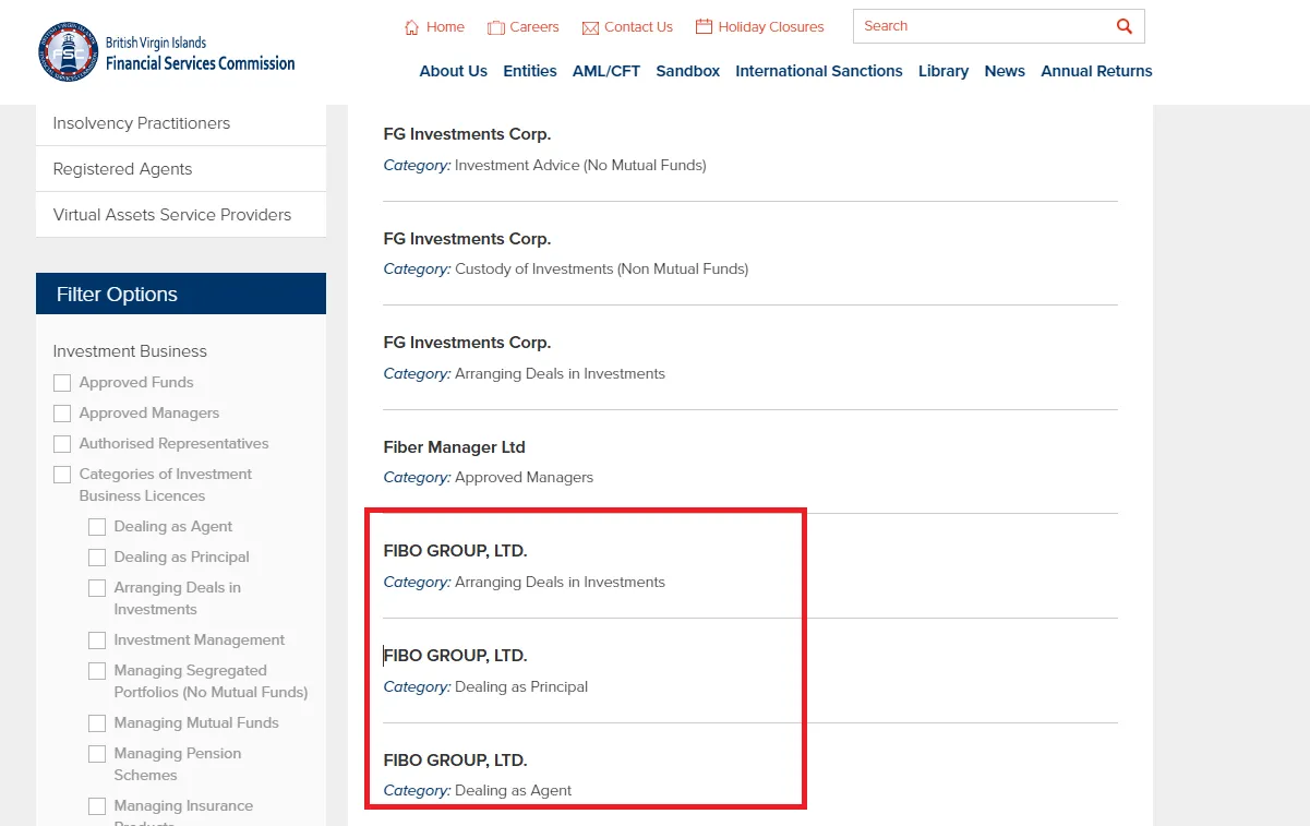 مجوز fsc فیبو گروپ