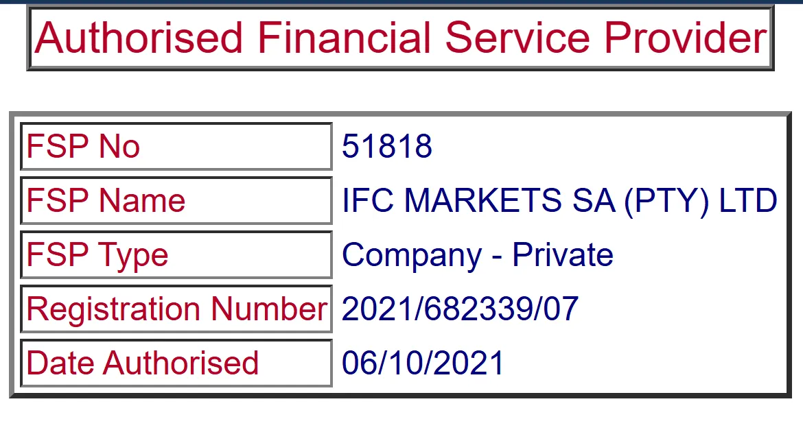 رگوله fsca بروکر ifcmarkets
