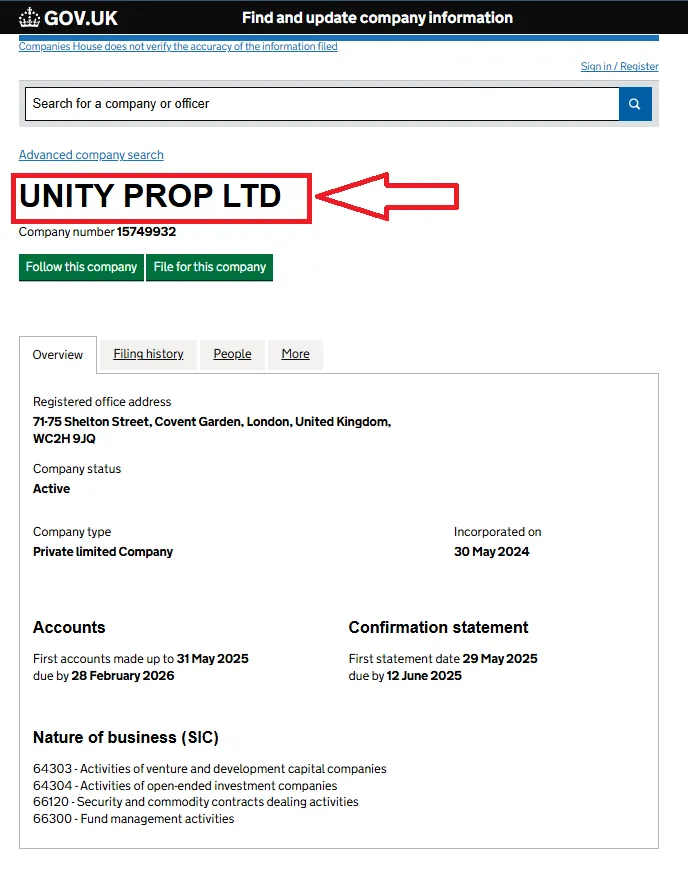 پراپ فرم یونیتی پراپ و مجوزهاش