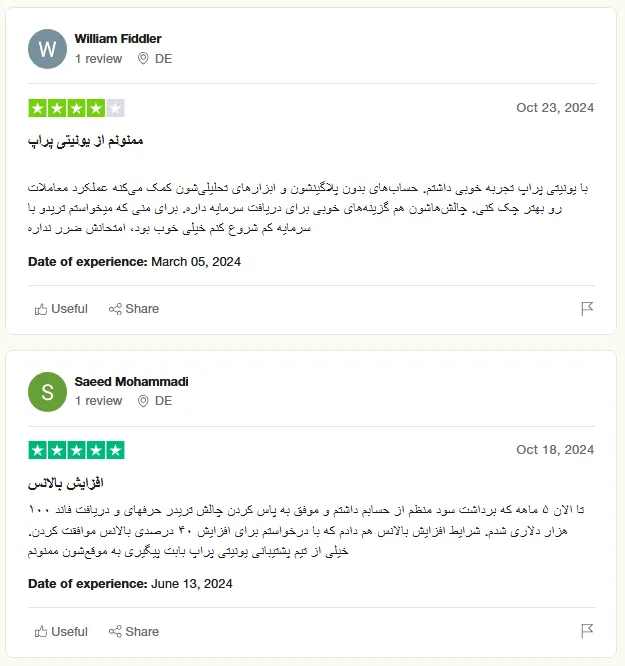 پراپ فرم یونیتی پراپ در تراست