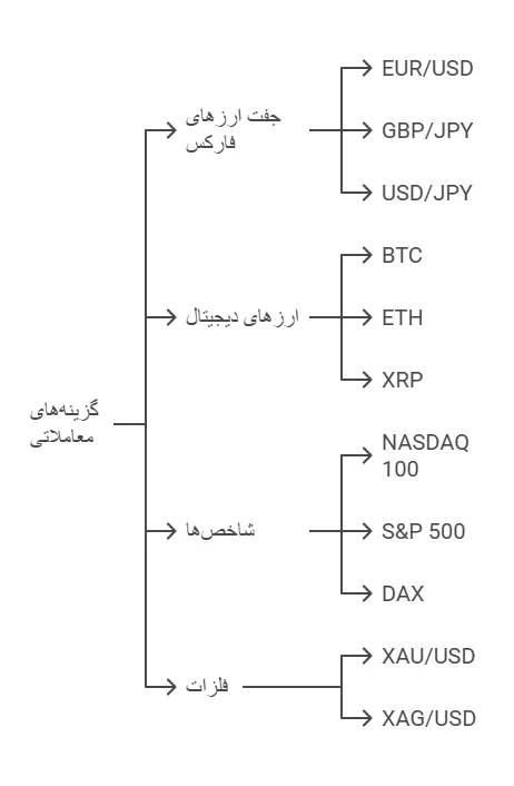 پراپی سرمایه گذار برتر و نمادهای معاملاتی