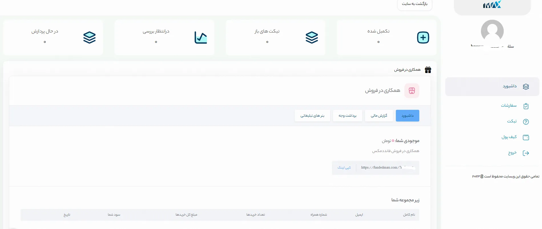 ثبت نام پراپ فانددمکس مرحله بعد