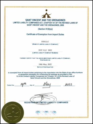 مجوز SVGFSA بروکر ITBfx