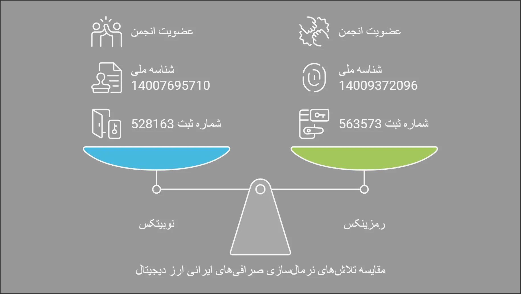 صرافی رمزینکس بهتر است یا نوبیتکس در امنیت و اعتبار