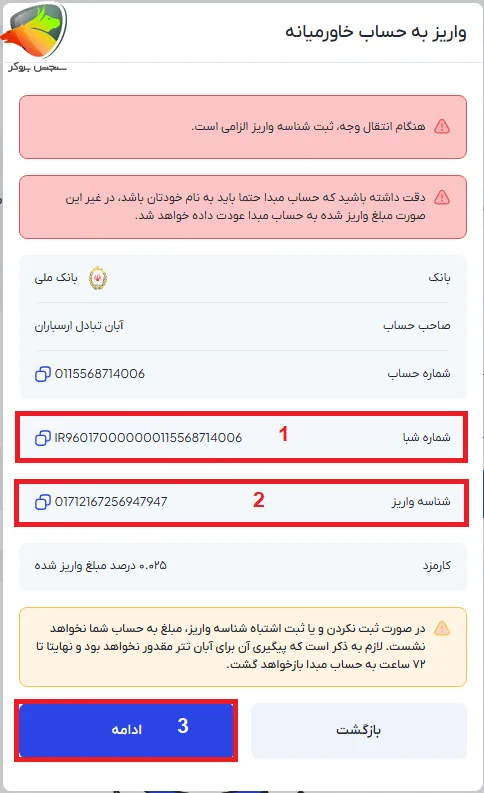 واریز و برداشت آبان تتر 