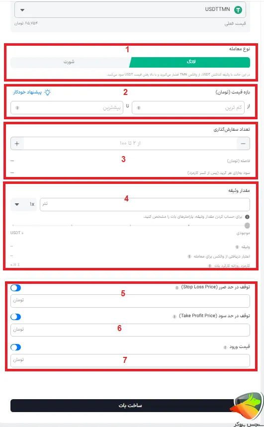 ربات معامله گر ارز دیجیتال والکس مارجین گرید