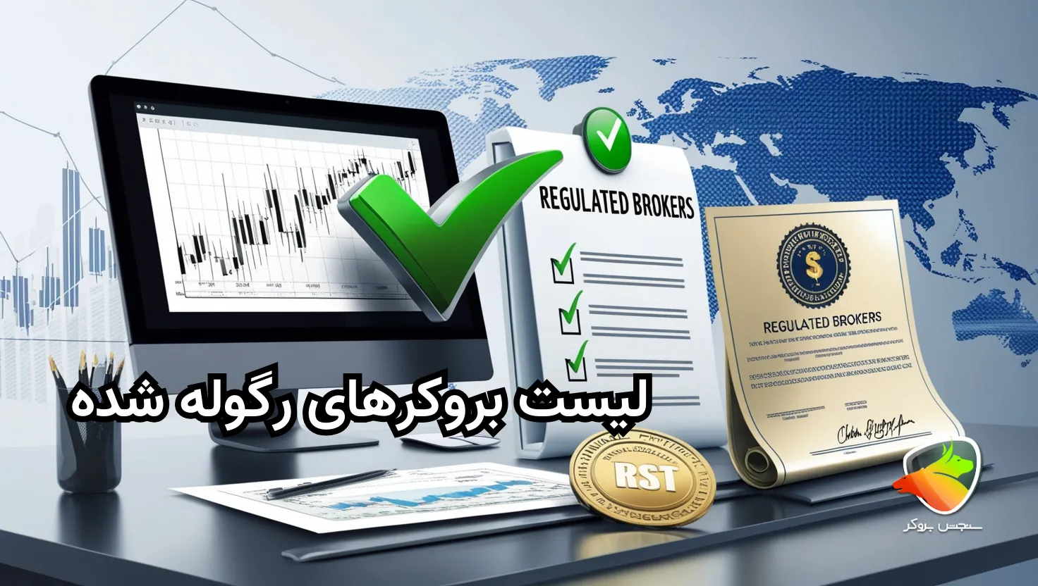 لیست بروکر های رگوله شده
