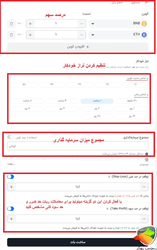 ساخت بات در ربات والکس