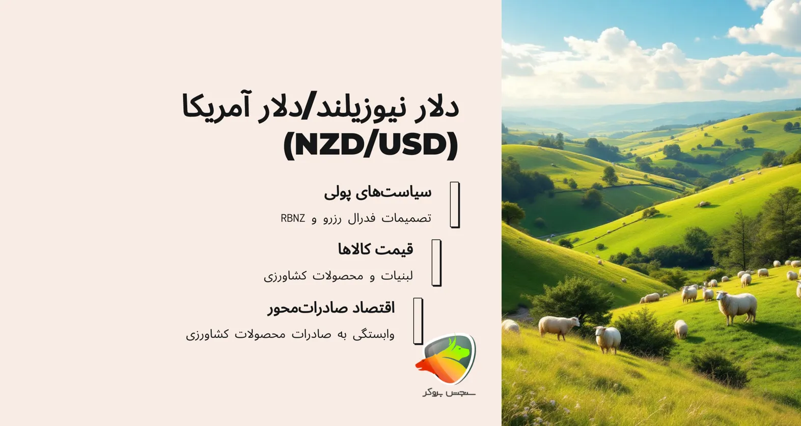 جفت ارز Nzd usd به عنوان یکی از کم نوسان ترین ارز فارکس