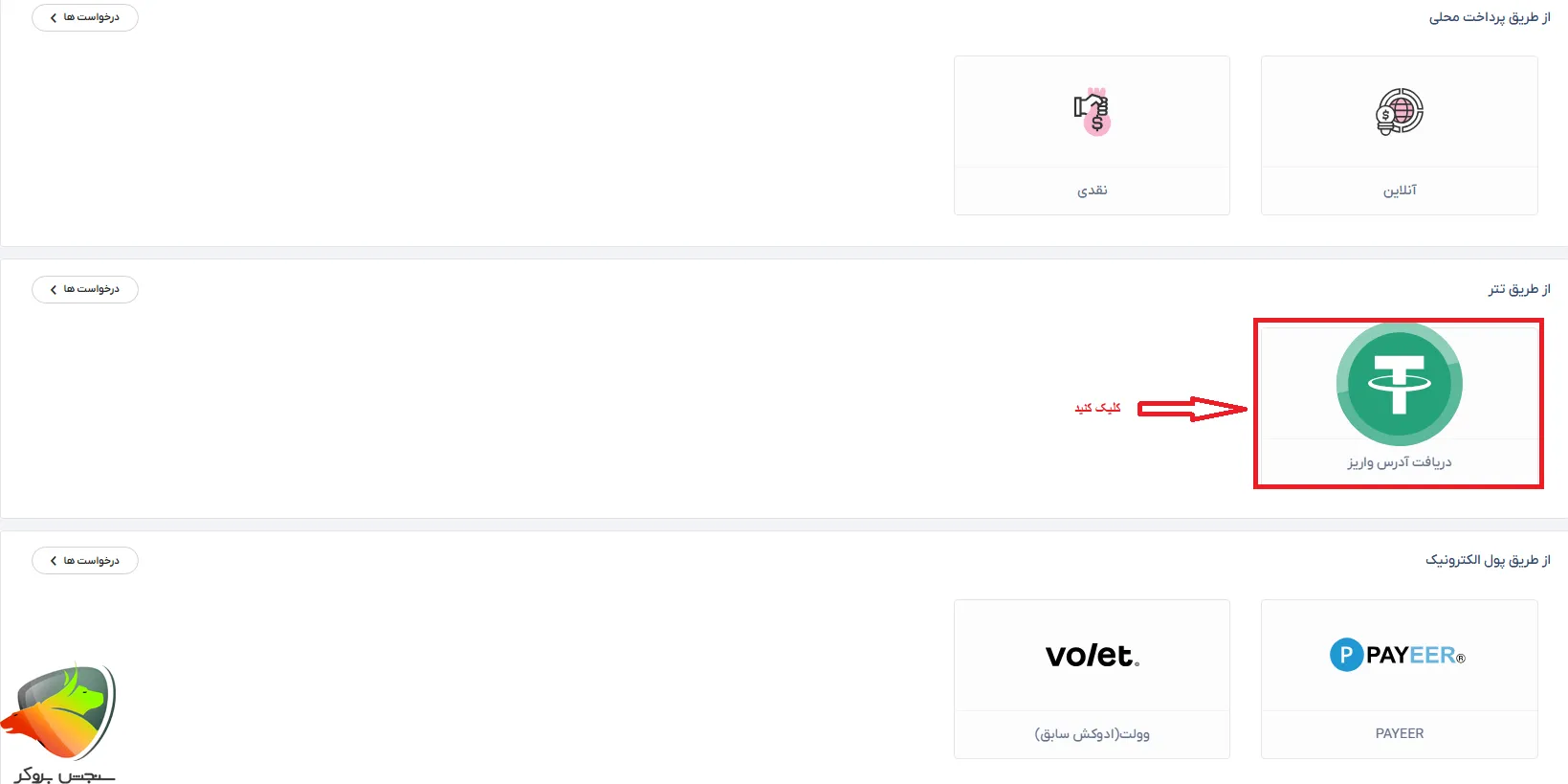 آموزش واریز تاپ چنج از طریق تتر