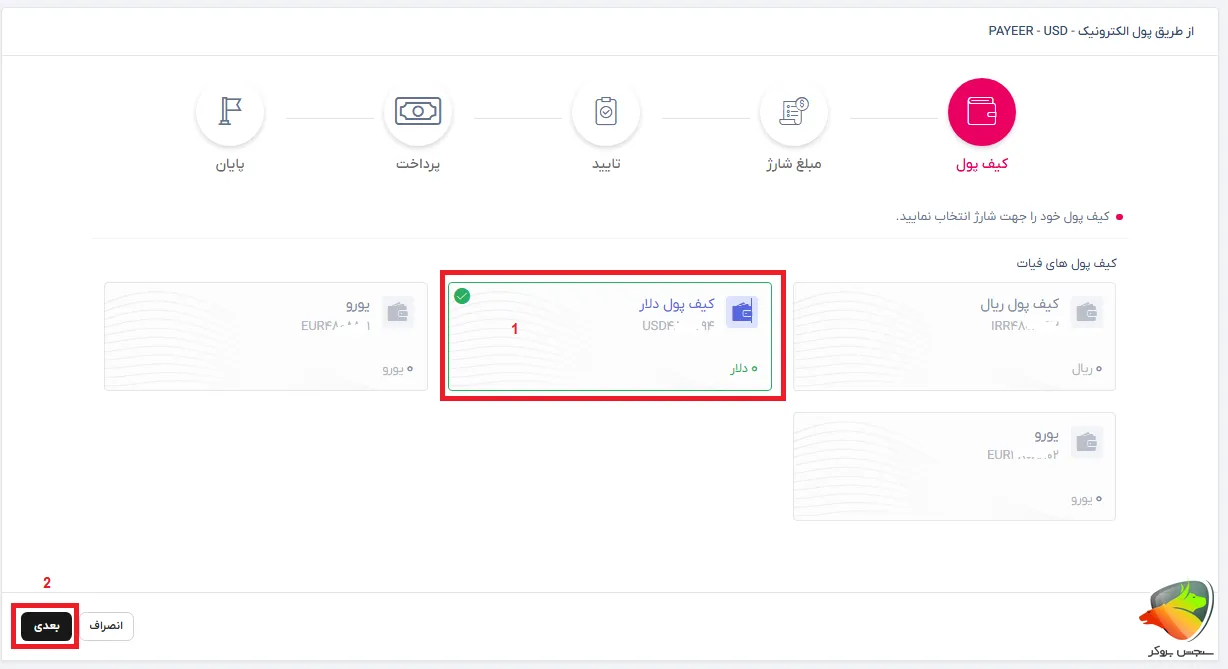 واریز و برداشت در تاپ چنج به روش پول الکترونیک