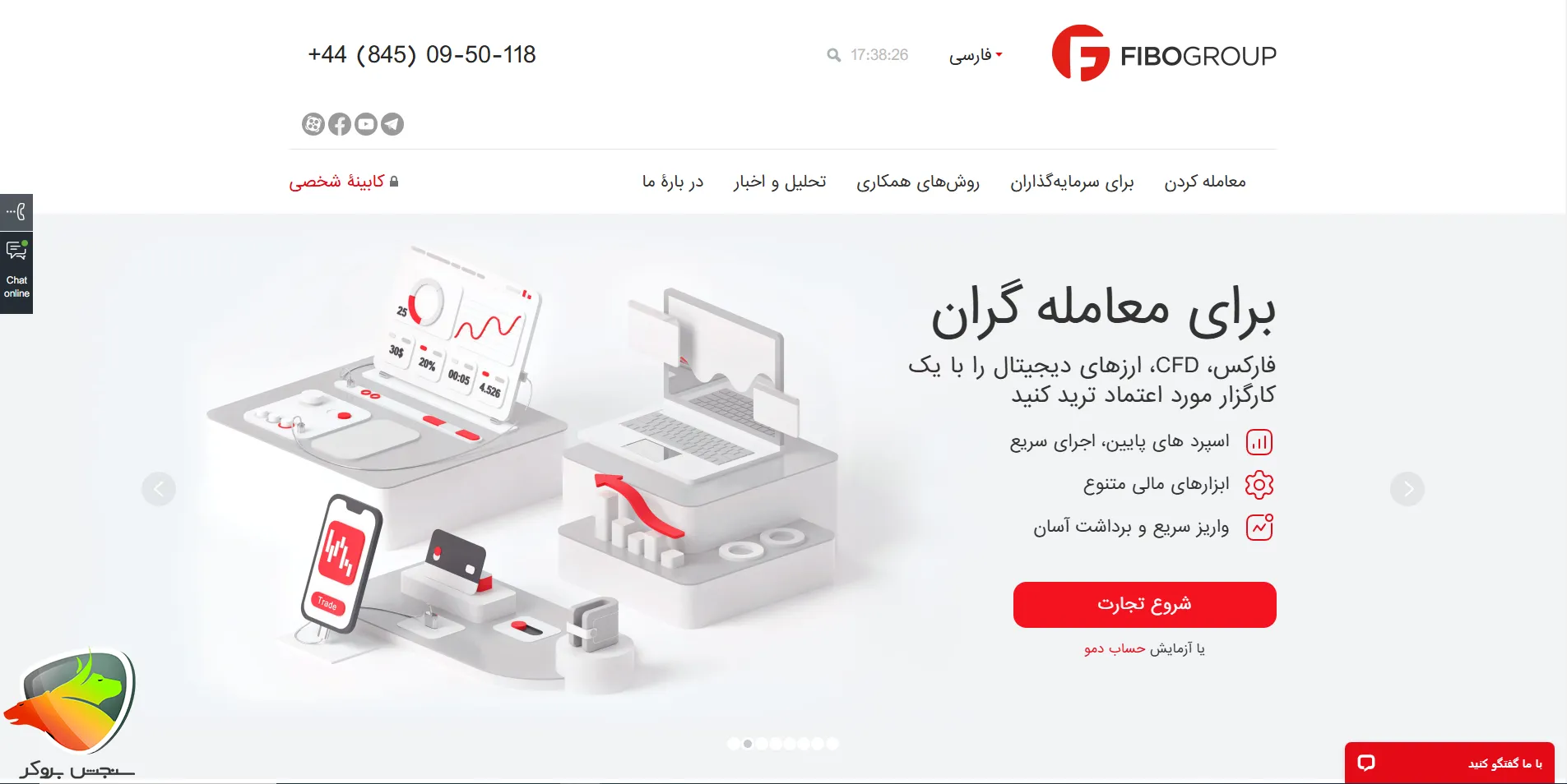 بروکر Fibogroup به عنوان یکی از بروکرهایی که از متاتریدر 4 پشتیبانی می‌کنند