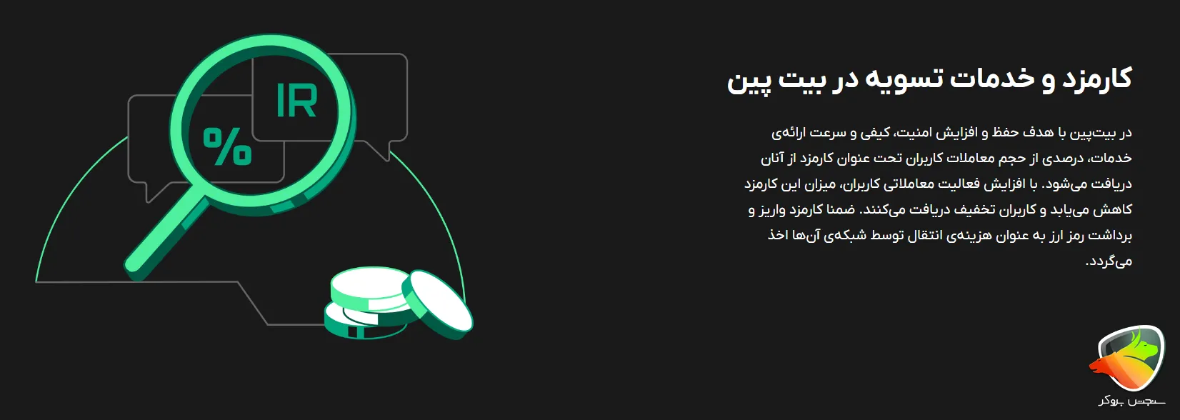 کارمزد در بیت پین