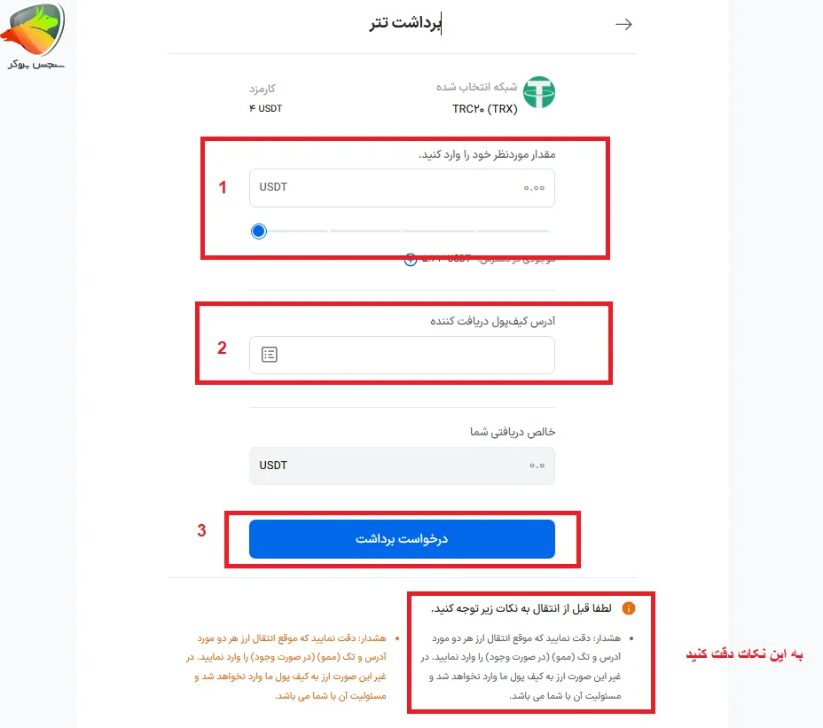 برداشت از بیت ۲۴ به صورت تتر