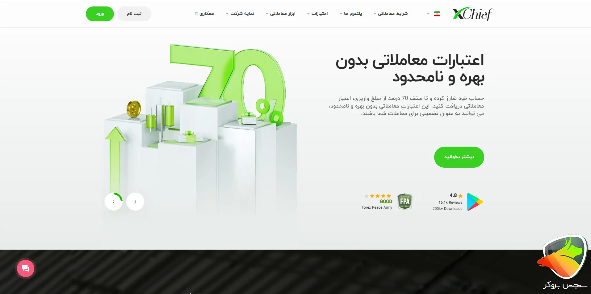 بروکر xchief به عنوان یکی از بروکرهایی که از متاتریدر 4 پشتیبانی می‌کنند