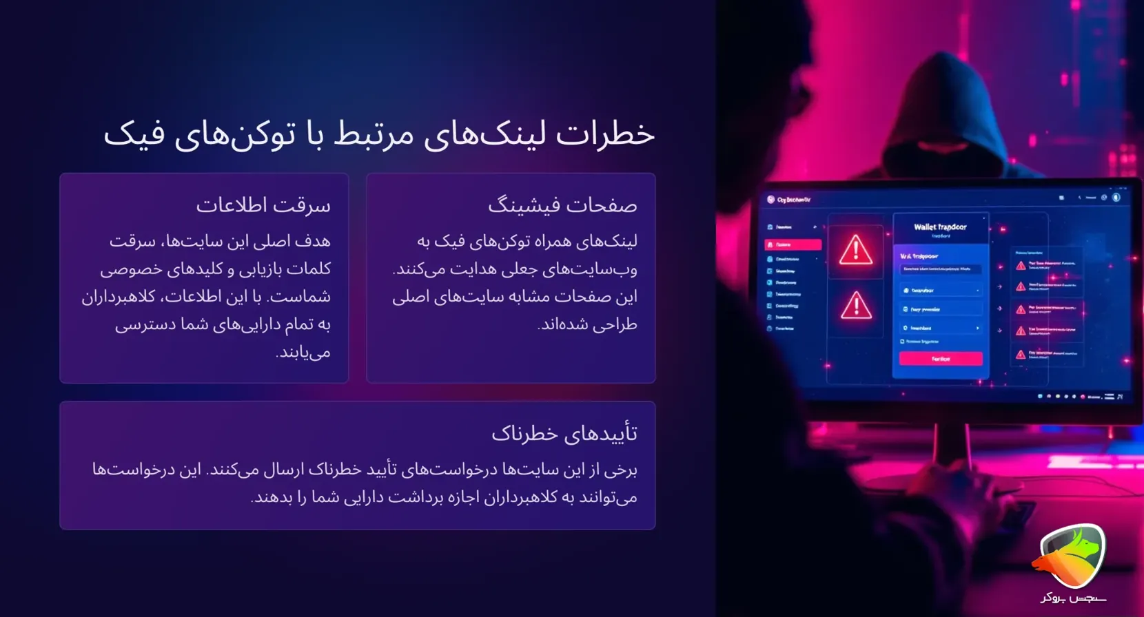 خطرات لینک های مرتبط با موجودی فیک تراست ولت