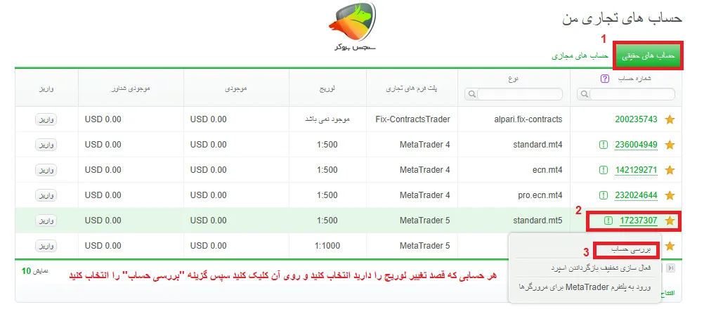 آموزش نحوه تغییر لوریج در آلپاری