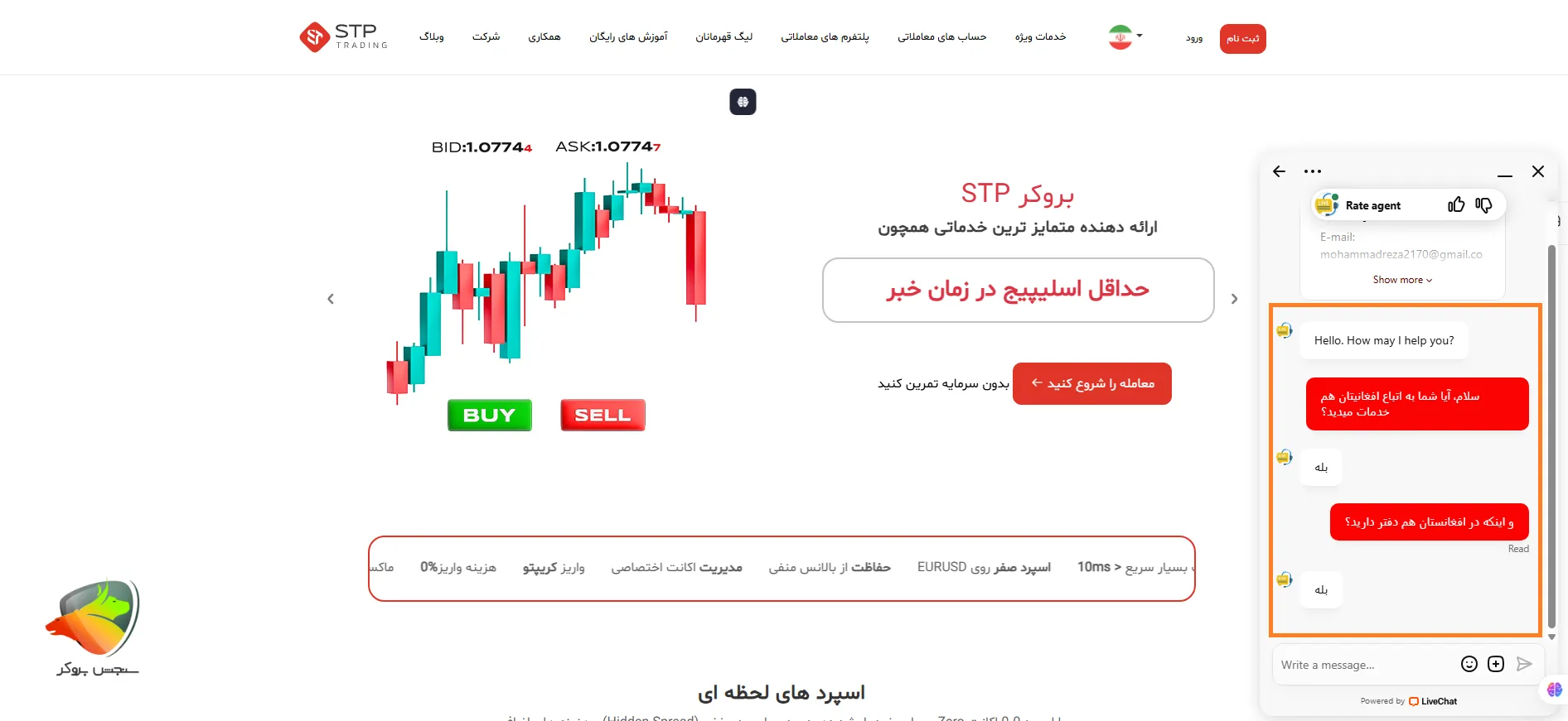 بروکر STP Trading به عنوان یکی از بهترین بروکر ها برای افغانستان