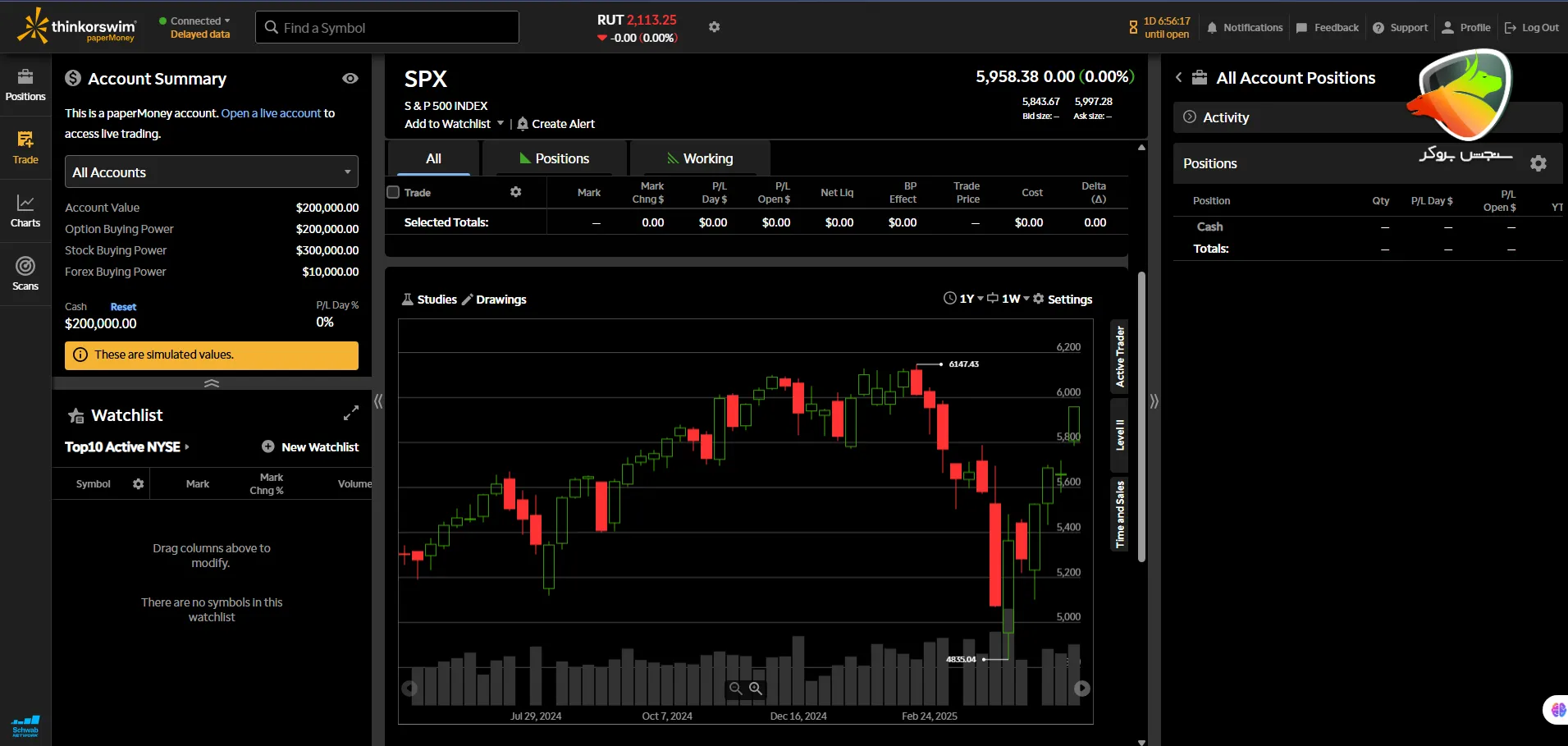 ThinkorSwim یک بهترین پلتفرم جایگزین تریدینگ ویو