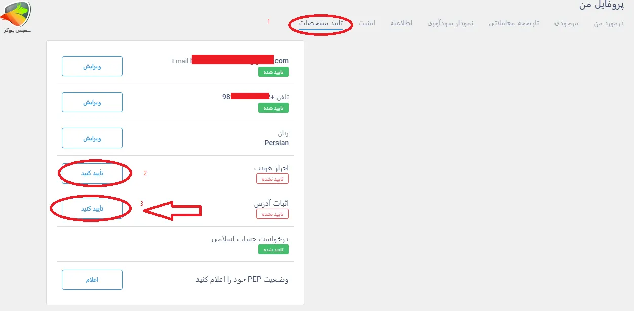 تایید آدرس محل سکونت در احراز هویت لایت فایننس