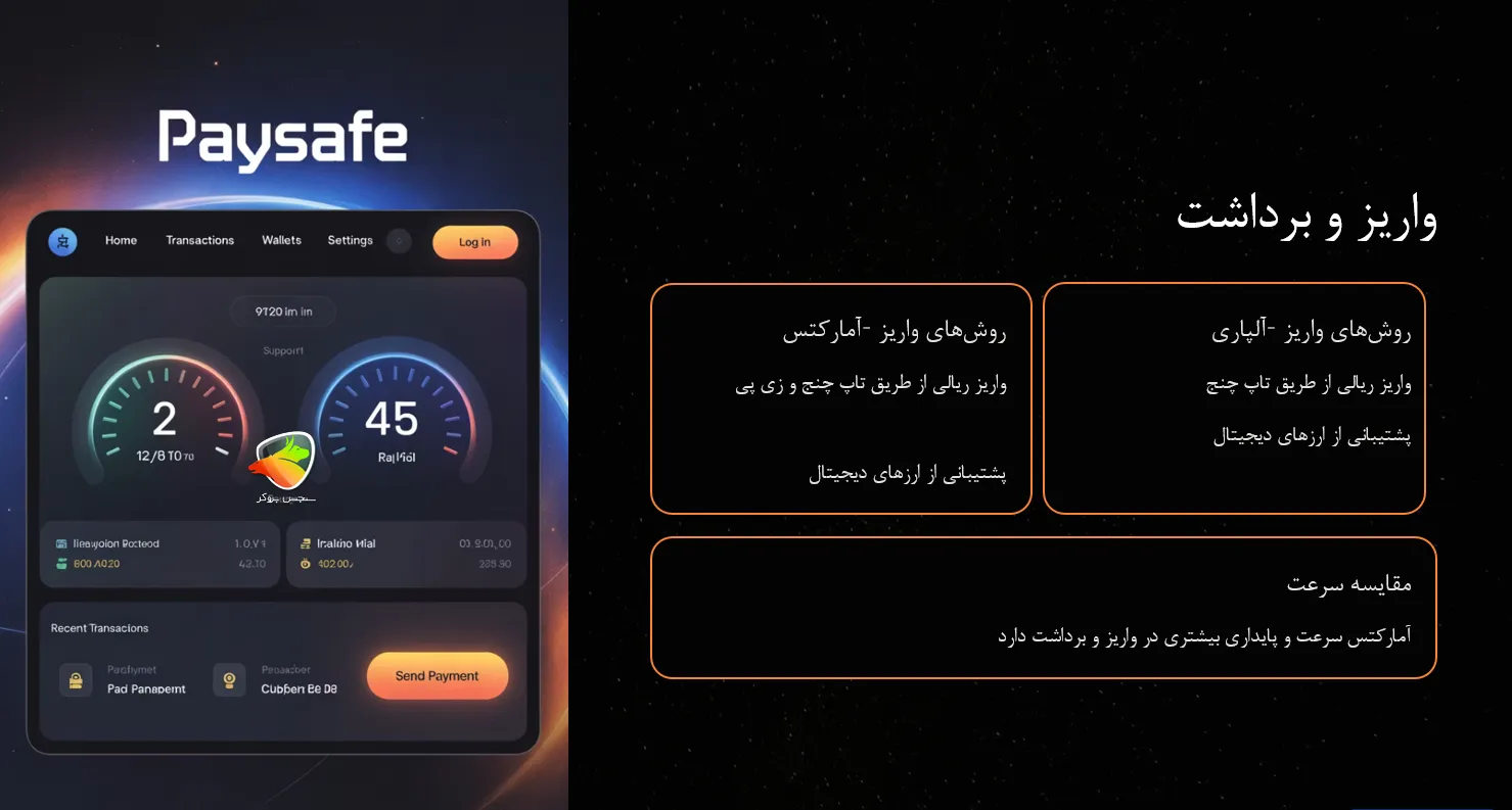 واریز و برداشت ریالی و ارزهای دیجیتال