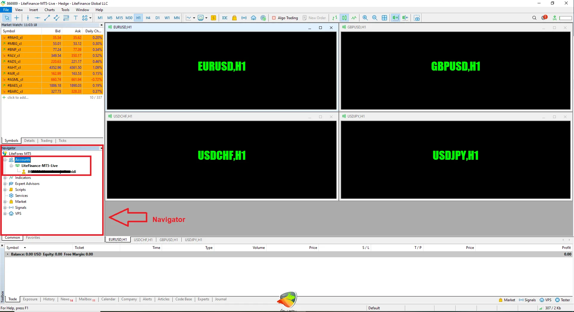 نحوه اتصال حساب لایت فایننس به متاتریدر مرحله 5