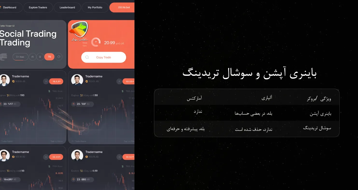 بررسی باینری آپشن و سوشال تریدینگ آلپاری یا آمارکتس 