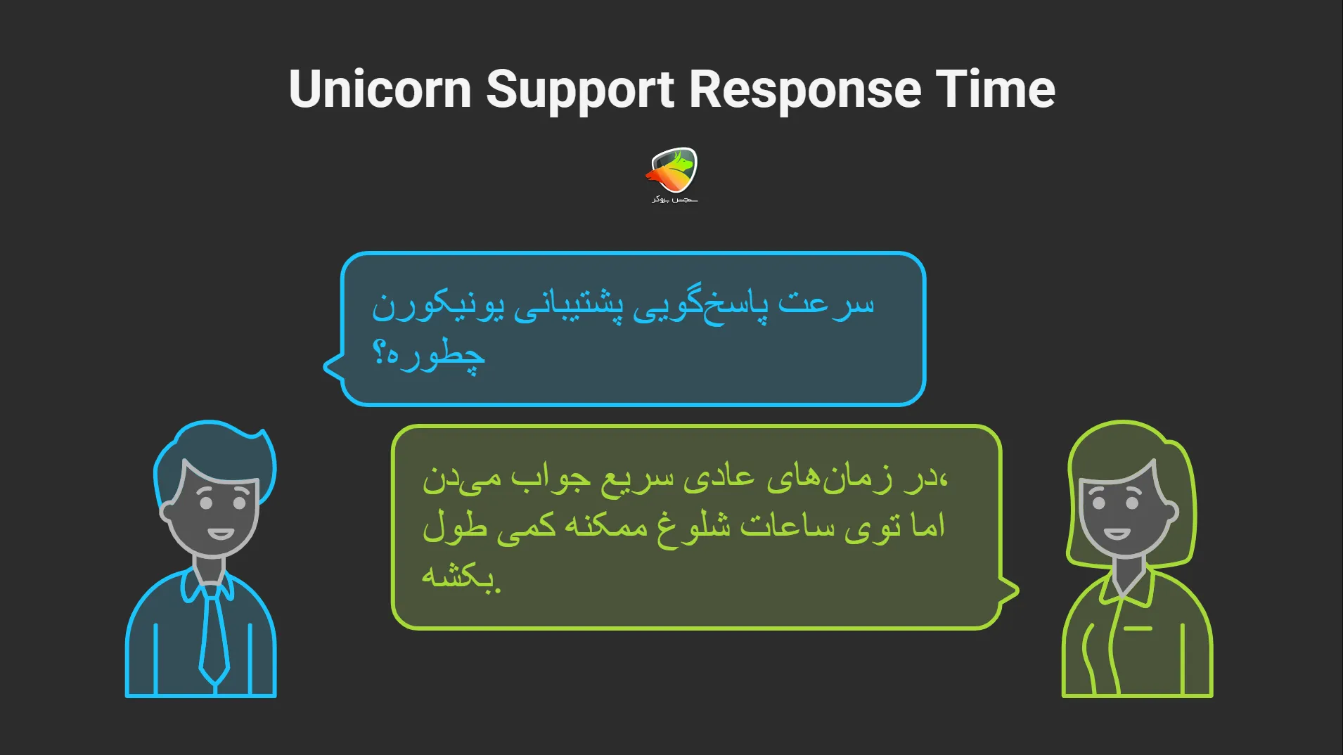 کیفیت پاسخ‌دهی پشتیبانی یونیکورن چطوره؟