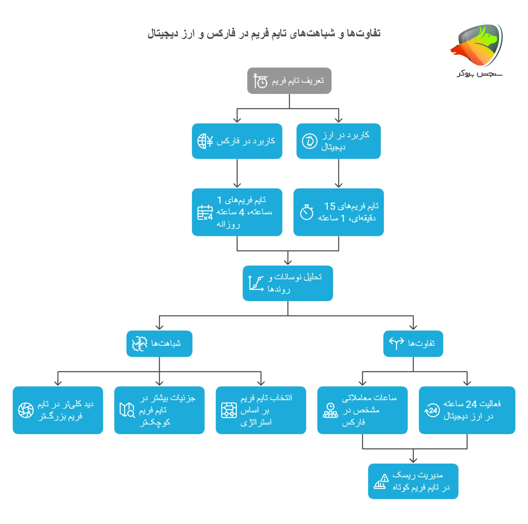 تایم فریم در ارز دیجیتال و فارکس: تفاوتها و شباهتها