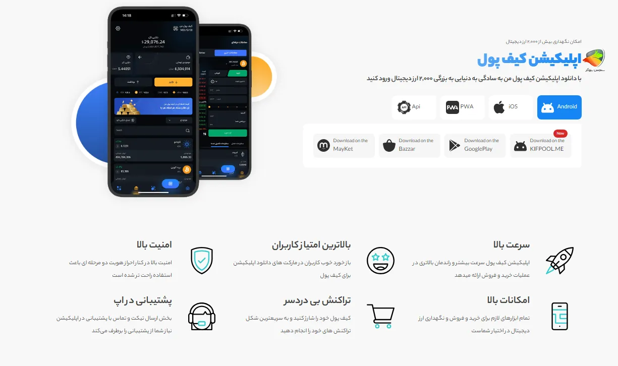 معرفی اپلیکیشن صرافی کیف پول من