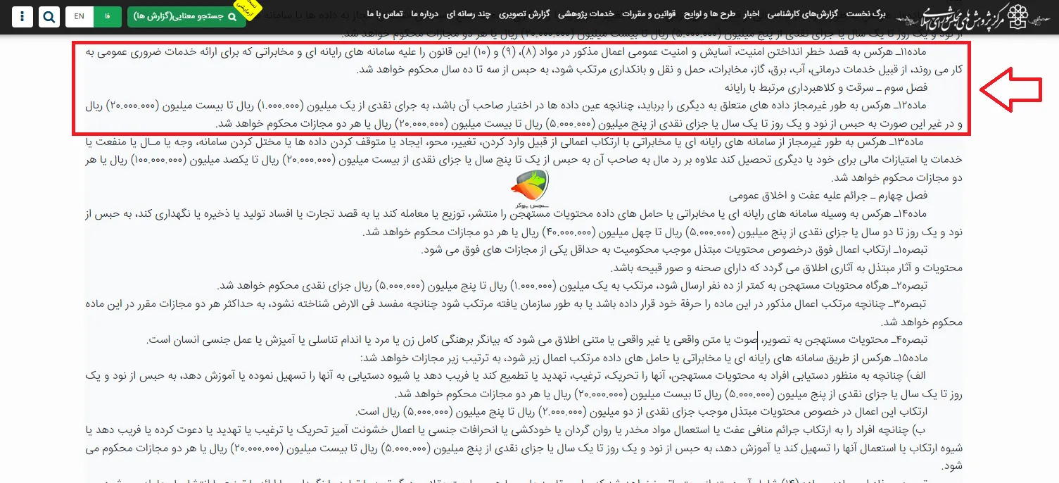 مجازات قانونی سرقت ارز دیجیتال در ایران