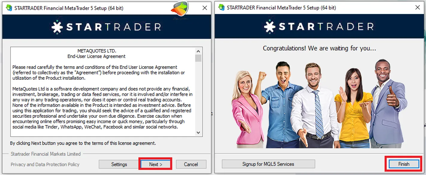 آموزش اتصال حساب به متاتریدر در استارتریدر