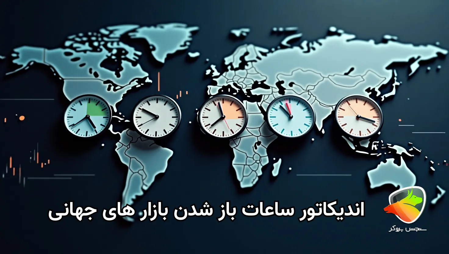 اندیکاتور ساعت باز شدن بازار های جهانی در تریدینگ ویو