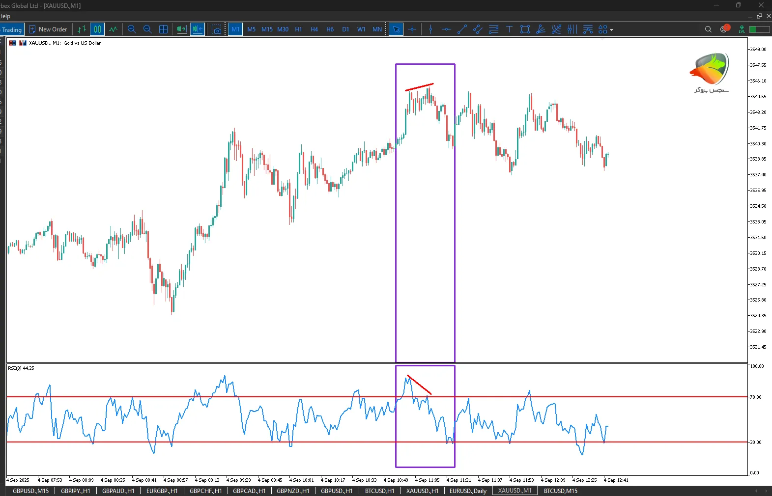 توضیح سیگنال اندیکاتور RSI