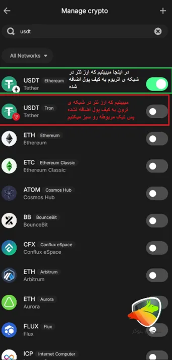 بازیابی ارز در کیف پول تراست ولت و رفع مشکل عدم نمایش موجودی صحیح ارز