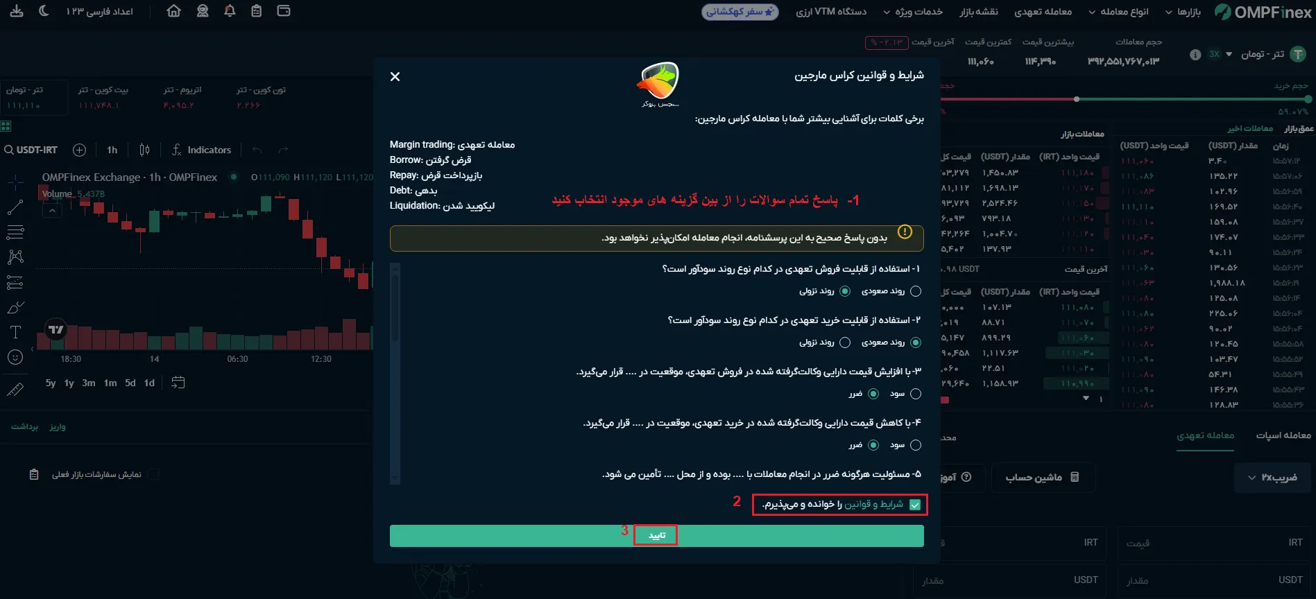 آموزش معاملات تعهدی در او ام پی فینکس