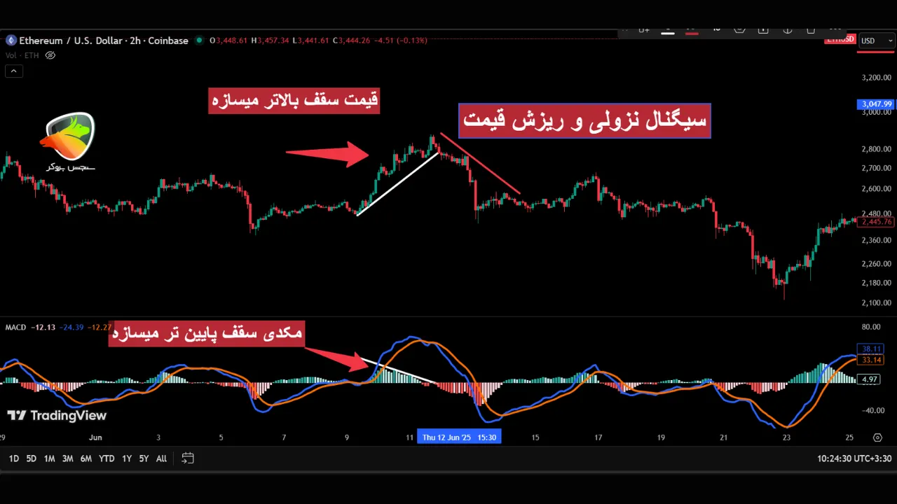 اندیکاتور مکدی در تریدینگ ویو