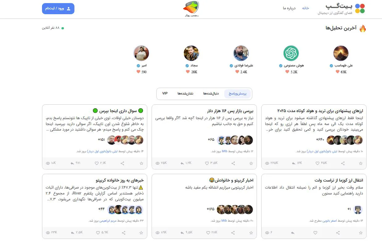 بیت گپ در صرافی ارز دیجیتال بیت برگ
