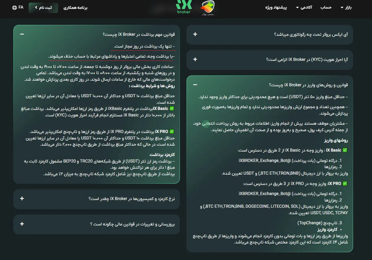 Ix broker کلاهبرداری