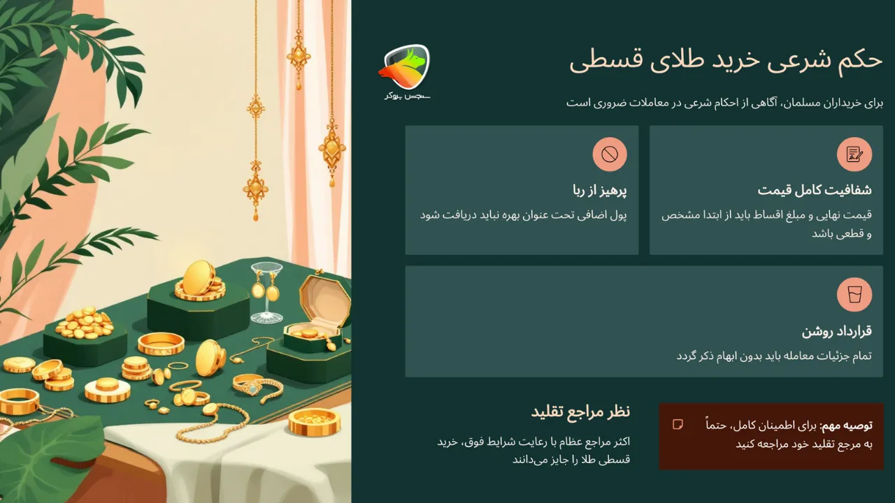 حکم شرعی خرید طلای قسطی